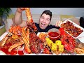 Massive $700 Seafood Boil • King Crab, Lobster, Crawfish, Shrimp, & Scallops • MUKBANG
