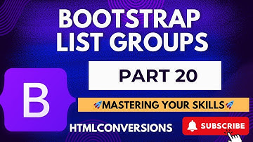 020 Bootstrap List Groups