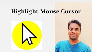 Highlight Mouse Pointer Windows 10 | Highlight Mouse Pointer for Video Presentation in OBS