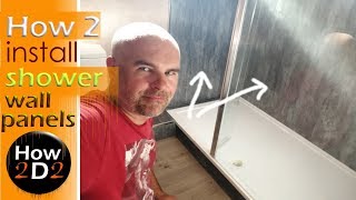 How to install shower wall boards  Bathroom panels fitting splashback
