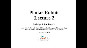 MCTE 521 Robot Motion Planning -- Lecture 1 (last part) and Lecture 2 Part 1 of 7