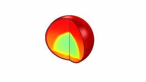 Melting of Phase Change Material (PCM) in a Spherical Capsule considering Natural Convection - 3D