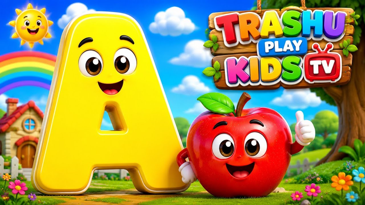 A for Apple B for Ball | ABCD Alphabet Phonics Song for Kids | Nursery Rhymes & Kids Learning Video 