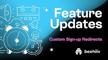 Custom Sign-up Redirects - beehiiv Feature Updates (Tutorial)
