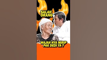 LUCU!! NENEK TUA INI BIKIN DEDI MULYADI TERTAWA #shorts