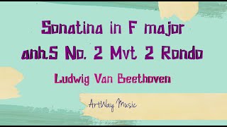 Sonatina in F major anh.5 No. 2 Mvt 2 Rondo by Beethoven | Artway Music