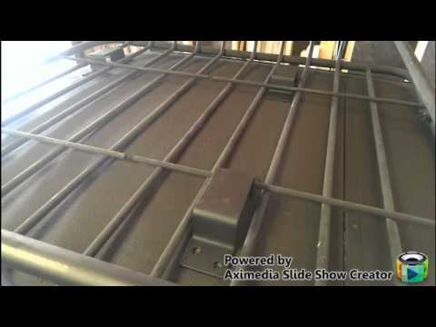Cheap diy roof rack basket mounting system (base) - YouTube