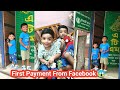            my first payment from facebook