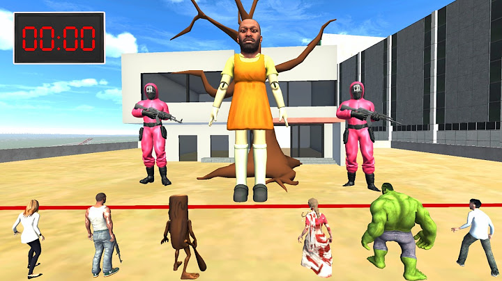 Franklin Play Squid Game Red Light Green Light as Squid Game Doll in Indian Bike Driving 3D