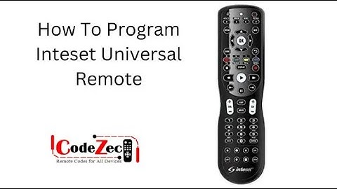 Inteset Universal Remote Codes & Programming Guide
