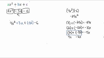 Factor by Grouping - a Greater than 1
