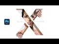 Letter x portrait design tutorial in photoshop