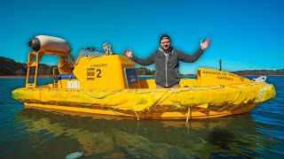 Thumbnail for I Bought A Retired RESCUE JET BOAT Off A Cruise Ship! (210 HORSEPOWER Turbo Diesel!!)