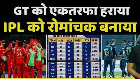 ipl highlights 2022 today/देखिए PBKS की जीत के बाद Points Table मे हुए खतरनाक बदलाव