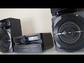 Panasonic stereo sound system  SCUX100EK 300w hi-fi with bluetooth specifications.