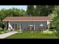 7.5x11 Meters Wall Metal Cladding House Design Ideas Simple & Elegant 🏠 Dream House Designs