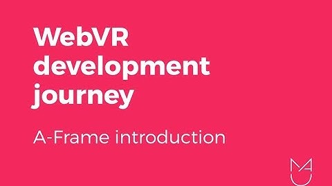 A-Frame introduction