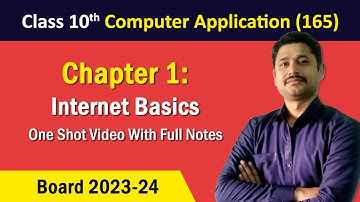Chapter 1: Internet Basics | Class 10 Computer Application  2025-26 CBSE | With Full Notes