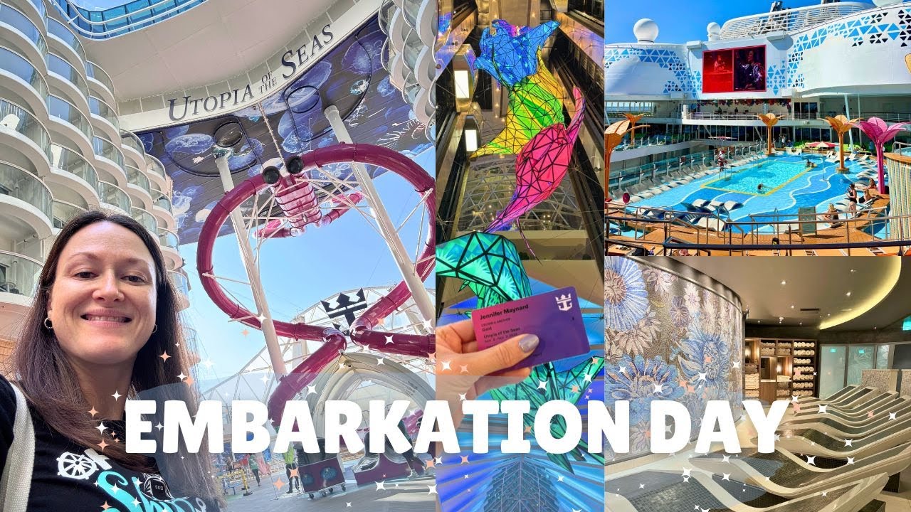 Boarding UTOPIA of the Seas! My Full EMBARKATION DAY Experience