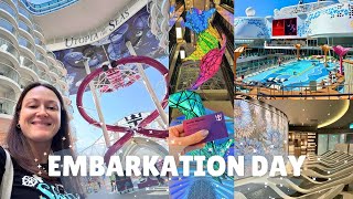 Celebrity Boarding UTOPIA of the Seas! My Full EMBARKATION DAY Experience | Royal Caribbean Cruise Vlog Wealth
