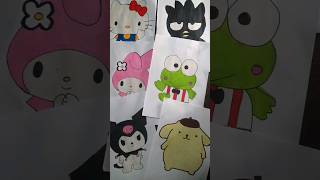 SPEED UP | Coloring Sanrio Character #drawing #coloring #sanrio #shorts