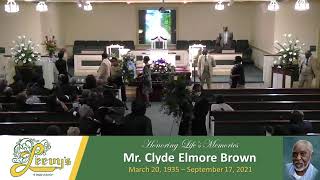 Mr. Clyde Elmore Brown- September 25, 2021- Leevy's Funeral Home Livestream
