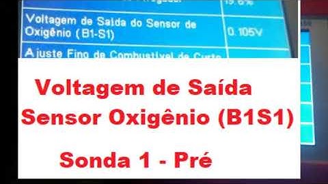 Diagnostico com Scanner Sensor de Oxigênio