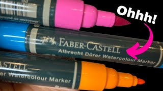 WHY You NEED to TRY Faber Castell WATERCOLOR MARKERS in Your Mixed Media Art Projects!