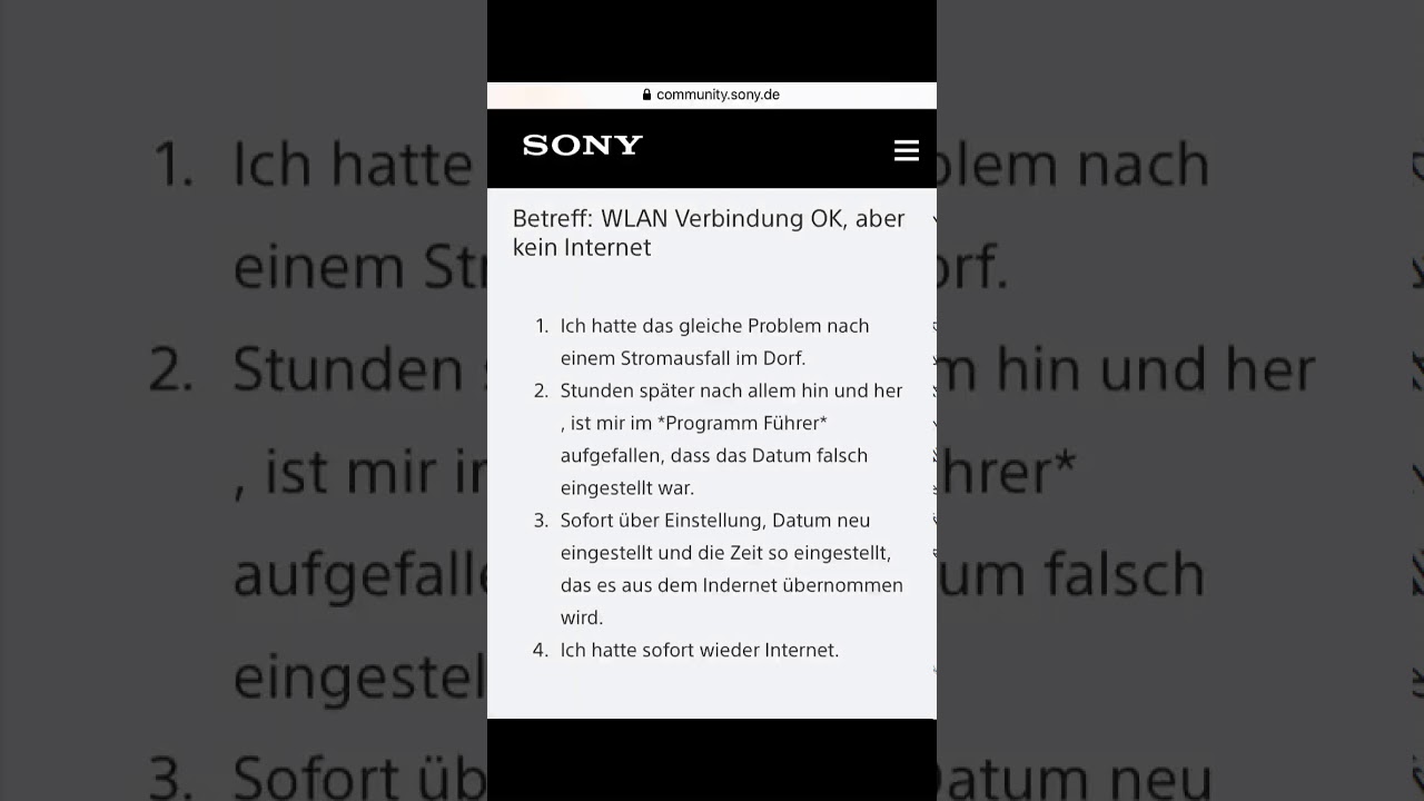 Sony Bravia Tv Wlan Verbunden Kein Internet SONY TV - WLAN Verbindung OK, aber kein Internet - YouTube