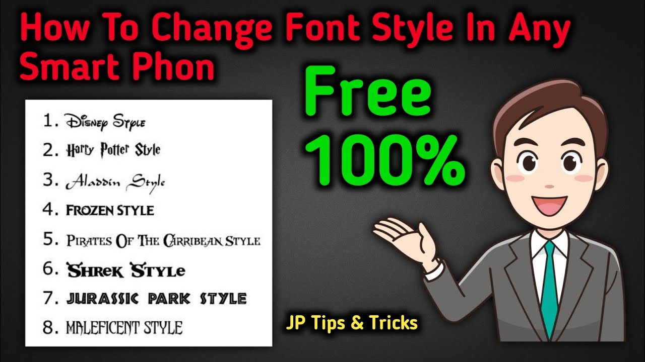 How To Change Font Style in Any Android Device Easy Tricks | - YouTube