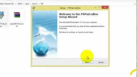 PHP - Installation of PsPad Editor #4 [English]