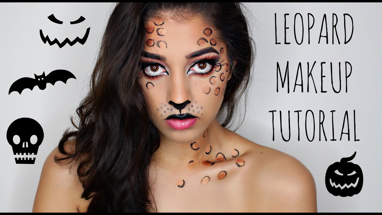 Leopard Halloween Makeup Tutorial No Face Paint YouTube