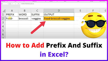 How to Add Prefix And Suffix in Excel?