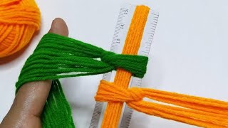 Amazing 4 Beautiful Woolen yarn flower making ideas with Scale | Easy Sewing Hack