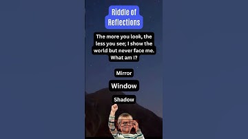 Unveiling the Riddle of Reflections: Enigmatic Tale! 🔍✨ #riddles #riddlesforyou #shorts #ai