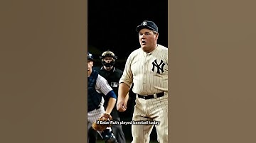 Thumbnail of If Babe Ruth played in 2025 #funnyai #baberuth #funny #veo3 #fyp