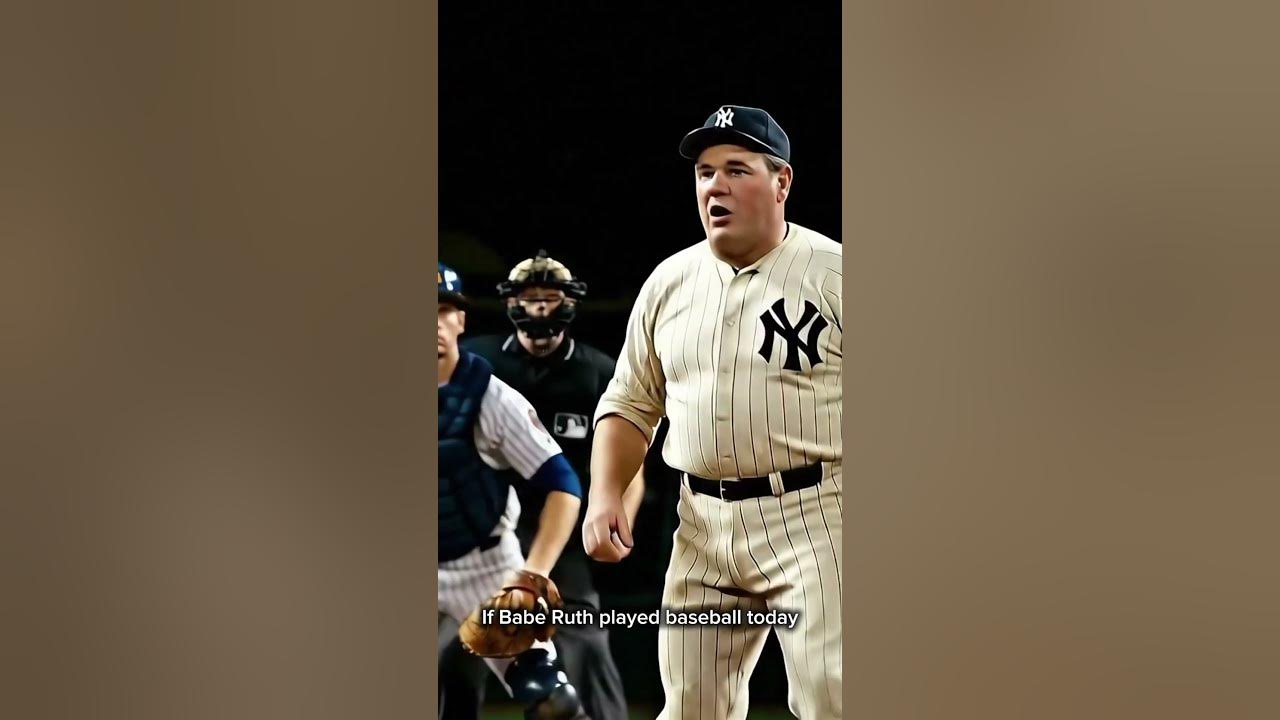 If Babe Ruth played in 2025 #funnyai #baberuth #funny #veo3 #fyp