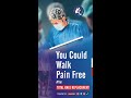 how long does the pain and stiffness last after total knee replacement done by dr usama bin saeed