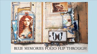 BLUE MEMORIES FOLIO FLIP THROUGH-Sold Thank you!