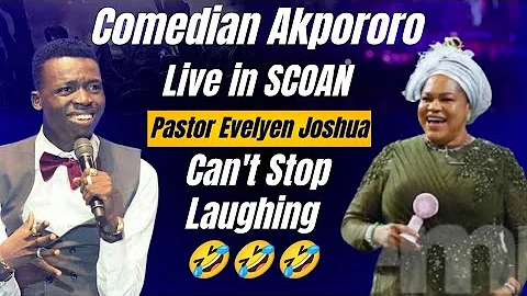 Comedian Akpororo destroying SCOAN With Jokes🤣Pst Evelyn Joshua, can't Stop Laughing #tbjoshualegacy