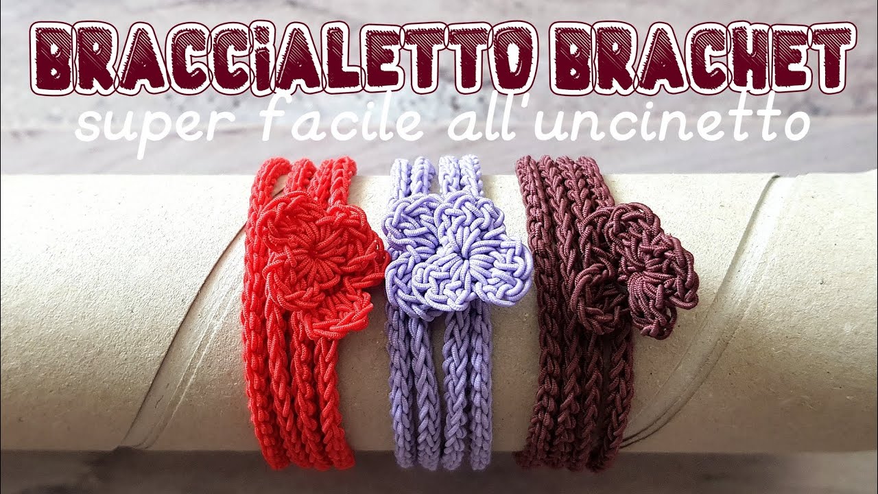Braccialetto con effetto macramè – tutorial uncinetto super facile  “Brachet" | Alessia, scrap & craft…