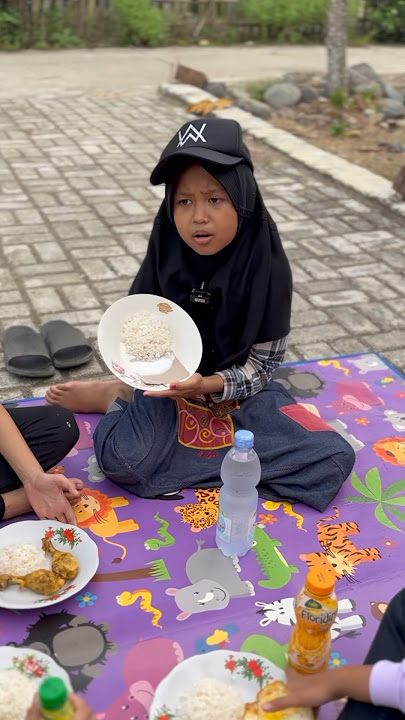 🥹Sedih Ghiffa Buka Puasa-nya Nasi Garam ajah😱 #Shorts