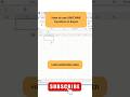 How to use UNICHAR Function in Excel #excel #tipsntricks #excelhindi #ytshorts