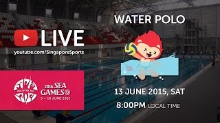 Waterpolo Men's Malaysia vs Indonesia (Day 8) | 28th SEA Games Singapore 2015