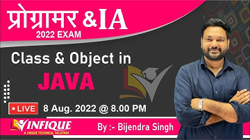 CLASS & OBJECT in--Java By Bijendra Sir | Programmer Vacancy in Rajasthan 2022 | IA2022