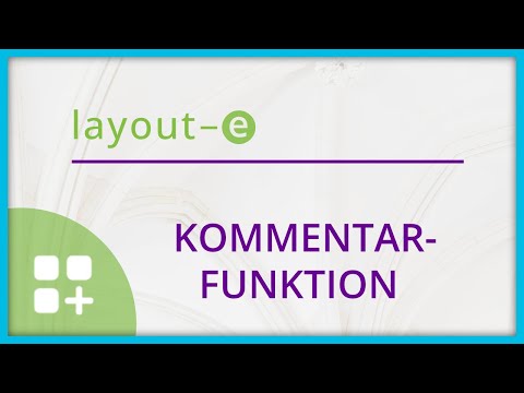 layout-e: Kommentarfunktion