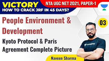 UGC NET/JRF 2021 | PDE by Naveen Sharma | Kyoto Protocol & Paris Agreement Complete Picture