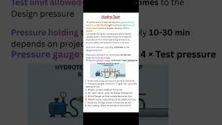 Hydro-Test kya hota hai full explain ek hi short video me better understanding| What is hydro-test