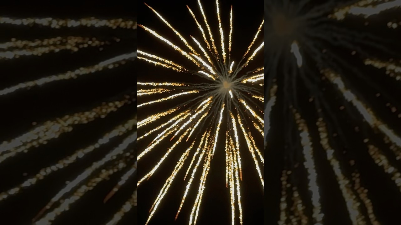 4” KUGELBOMBE Brocade crown to Blue von Nico Feuerwerk !