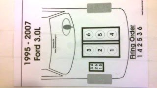 Firing Order On a Ford 3.0 V6 &  Wire Placement